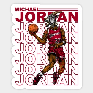 Michael Jordan 23 Basketball Sticker